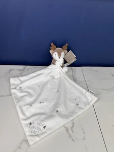 Mamas & and Papas 2023 Reindeer Comforter Baby Soft Plush Toy Comfort Blanket. - Picture 1 of 6