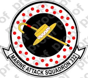 PEGATINA USMC VMA 332 MOONLIGHTERS ooo USMC Lisc No 20187 - Imagen 1 de 1
