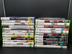 24x Xbox 360 Game Lot Bundle - UFC - Smackdown - Forza - Shift 2 - Colin McRae - Picture 1 of 3