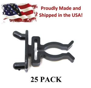 Spring Style Tool Holder Black 25-PK Garage Organizer for 1/4 Pegboard Peg Hooks - Picture 1 of 14