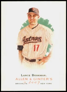 2007 Topps Allen & Ginter #105 Lance Berkman Houston Astros - Foto 1 di 2