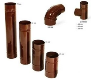 Fumée 130mm Ofenknie Coude Abgas Échangeur D'Air Chaud Cheminée Kuzine Boru - Bild 1 von 13