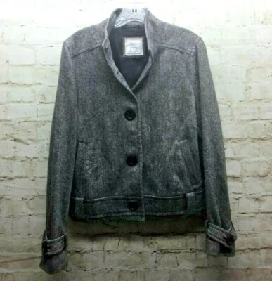 Old Navy 女式中号三扣粗花呢羊毛混纺西装外套职业  — 第 1/4 张图片