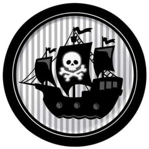 Pirate Parrty Foil Plates 9" 8CT - Picture 1 of 1
