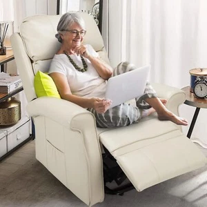 Electric Power Lift Recliner Chair for Elderly, Side Pocket & Remote Control - Picture 1 of 26