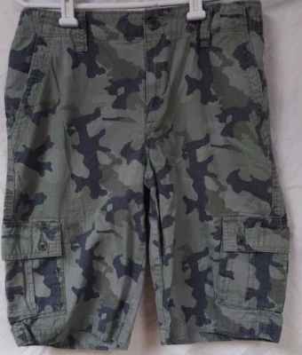 Arizona Jean Co Hombres Adolescentes Talla 20 Camuflado Cintura Ajustable Carga Pantalones Cortos 12" Entrepierna Foto 1 de 4
