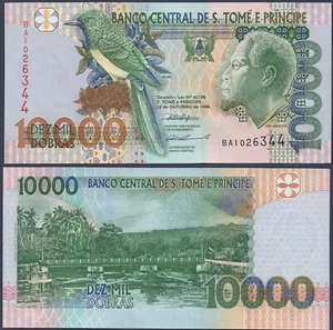 SAINT THOMAS & PRINCE P66b* 10000 DOBRAS* ND 22/10/1996* GEMA UNC* VENDEDOR DE EE. UU. - Imagen 1 de 1