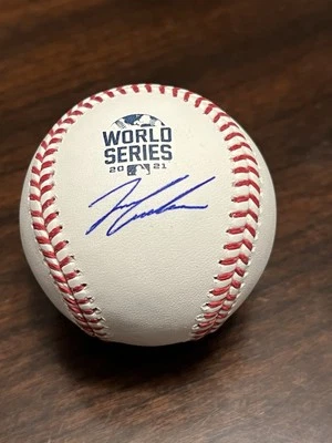 ¡BAS de béisbol firmado por Ian Anderson de la Serie Mundial!! Foto 1 de 3