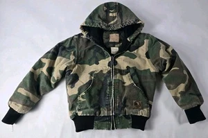 Berne Hooded Hunting Jacket Coat ~ Youth Small (6-8) ~ Camouflage  - Picture 1 of 9