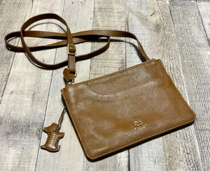 Borsa a tracolla Radley London doppia zip in pelle marrone marrone marrone marrone tasche molto bella - Foto 1 di 12
