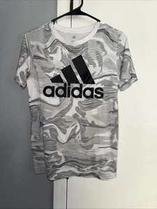Adidas Shirt CAMO ALLOVER PRINT TEE Youth large 14/16 - Picture 1 of 6