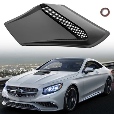 Universal Car Front Air Flow Intake Hood Vent Scoop Bonnet Vent Decor Trim Cover - Image 1 of 4