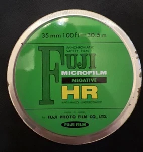 Fuji Panchromatic 35 mm 100ft = 30.5 m Safety Film Microfilm Negative HR - Picture 1 of 5