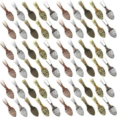 400 PIEZAS Cuchara Pegamento en Fianzas Colgantes Ovalado Joyería Pegamento en Pendiente Fianzas Colgante Foto 1 de 2