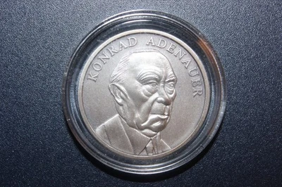 Medaille Konrad Adenauer 40 Jahre Bundesrepublik Deutschland BRD ca 30mm - Bild 1 von 4