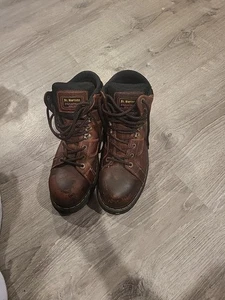 Dr Martens Industrial SPT/80S Steel Toe Work Boots Size 12 Brown Leather - Picture 1 of 6