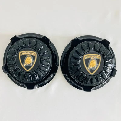 Tampas de centro de roda Lamborghini Centerlock originais do fabricante Huracan Aventador - Imagem 1 de 4