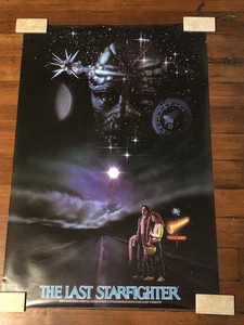 Vintage LAST STARFIGHTER Movie Poster 1984 23x34 in Lance Guest Catherine Mary S - Bild 1 von 6