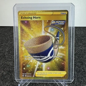 Pokemon Echoing Horn 225/198 Chilling Reign Full Art Gold Secret Rare - NM - Picture 1 of 2