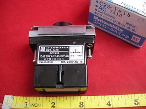 Matsushita C25-1a1b Drucktaster Schalter Bediener AC7410 10A 250V AC 1 A 600V AC - Bild 1 von 2