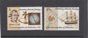 ANTÁRTICA AUSTRALIANA - 1972 Bicentenario de COCIN'S Circunnavegación Set Estampillada sin montar o nunca montada - Imagen 1 de 1