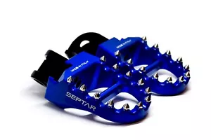 PEDANE REGOLABILI EVO3 TM Racing en mx smr MOTARD 2022-2024 blu | SEPTAR - Picture 1 of 6