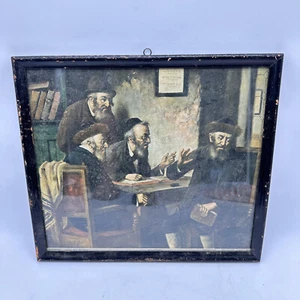 Vintage C. Ostersetzer 19. Jahrhundert ""Diskussion"" Lithographie S.G. Verlag - Bild 1 von 7