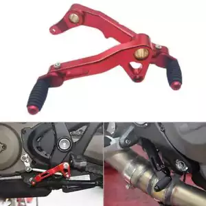 Red CNC Brake Clutch Gear Pedal Lever For Ducati Monster 821 1200 1200R 1200S - Picture 1 of 8
