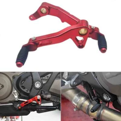 Palanca de pedal de engranaje de embrague de freno CNC roja para Ducati Monster 821 1200 1200R 1200S Foto 1 de 4