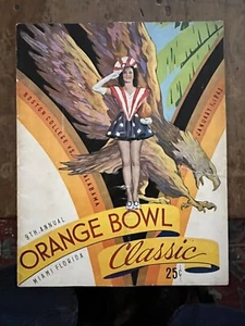 1943 Orange Bowl ALABAMA v BOSTON COLLEGE football program/F. Thomas/M. HOLOVAK! - Picture 1 of 13