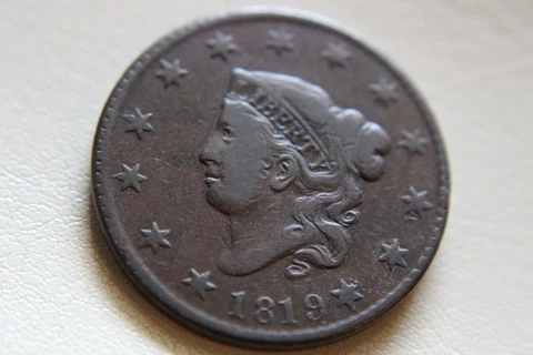 1819 Large Cent VF+ Cover