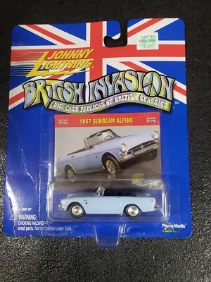 Johnny Lightning - Serie Invasión Británica, 1967 Sunbeam Alpine 2000 nuevo en tarjeta Foto 1 de 4