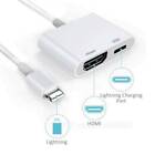 Phone to HDMI Digital TV AV Adapter Cable For Apple iPhone iPad 5 6 7 8 Plus X *