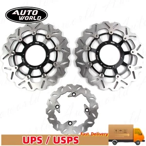 For Honda CBR600RR 2004 2005 2006 2007 2008 2010 Front+Rear Brake Disc Rotor - Picture 1 of 12