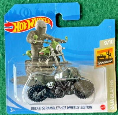 HOT WHEELS DUCATI SCRAMBLER EDITION BAJA BLAZERS MINT SHORT CARD 143 - Image 1 of 3