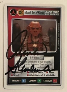 STAR TREK DEEP SPACE NINE : ARMIN SHIMERMAN as QUARK AUTO CARD SON OF KELDAR - Picture 1 of 2