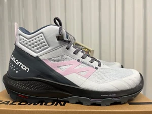 Wmns Salomon OutPulse Mid GTX WATERPROOF Arctic Ice India Ink Orchid Hiking Boot - Picture 1 of 15