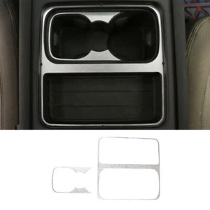 For Defender 110 2020-22 Silver Aluminum Gear Water Cup Holder Panel Cover Trim - Picture 1 of 6