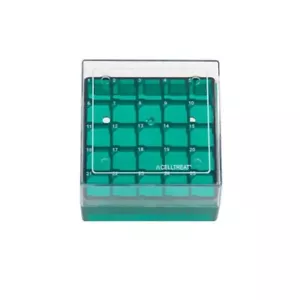 CELLTREAT Scatola Portaoggetti CF Fiala Criogenica, 25 Posti, Policarbonato, 5/Custodia #229942 - Foto 1 di 1
