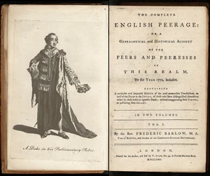 The Complete English Peerage F Barlow Plates England Coat-of-Arms 2 Volumes 1772 - Picture 1 of 7