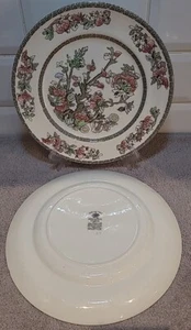 2 x Johnson Brothers Indian Tree Large Size Dinner Plates 26cm 10.25" Dia - Picture 1 of 3