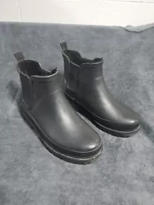 Chooka Ladies Waterproof Faux Fur Lined Rubber Rain Boot Women's Size 7 - Picture 1 of 11