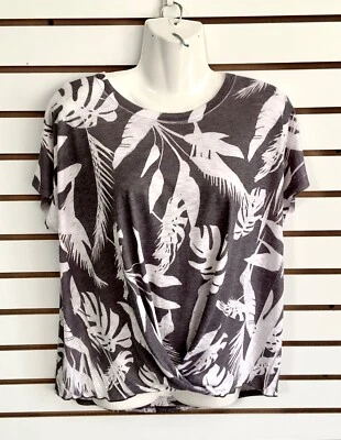 Blusa feminina Tryst tamanho pequeno nova parte inferior torcida floral tropical - Imagem 1 de 4