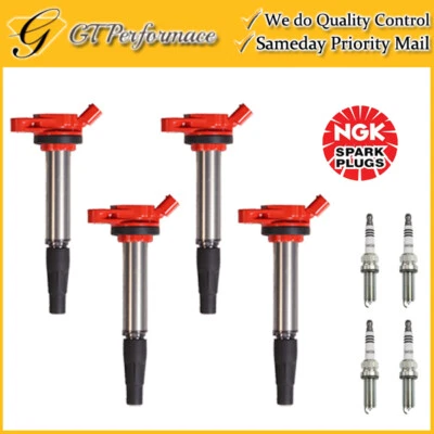 Performance Ignition Coil & NGK Spark Plug 4PCS for CT200h/ Corolla Prius(V) L4 - Image 1 of 4
