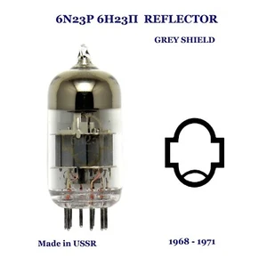 6N23P 6Н23П = E88CC ECC868 REFLEKTOR Röhre - GRAU Schild - 1968 - 1971 x1Stk. - Bild 1 von 5