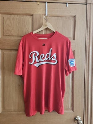 Nike Cincinnati Reds Joey Votto T-shirt Size LARGE Red Short Sleeve MLB Dri-Fit - Image 1 of 4