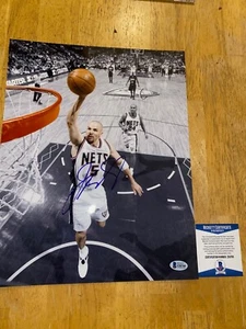Jason Kidd New Jersey Nets Signed / Autographed 11x14 Photo Beckett COA - Picture 1 of 2