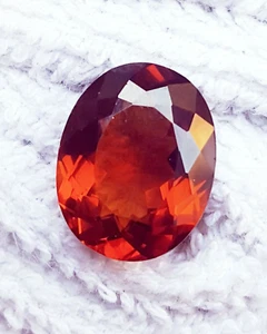 Natural Hessonite Garnet 10 to 15 Ct Certified Loose Gemstone With Free Gift - Picture 1 of 5