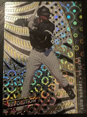 2021 Chronicles Revolution Luis Robert Groove Parallel #38 White Sox Z696 - Image 1 of 2