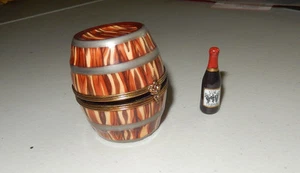 AUTENTICA SCATOLA LIMOGES botte vino vino 5 bottiglie limitata 10/500 francia - Foto 1 di 5
